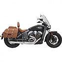 INDIAN SCOUT 69 ABS, INDIAN SCOUT 60 ABS SIXTY 2015-2016 EXHAUST SYSTEM ROAD RAGE 2-INTO-1 WITH SHORT CHANGE MEGAPHONE MUFFLER CHROME