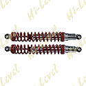 SHOCKS 400MM PIN+PIN UP TO 200CC IN RED (PAIR)