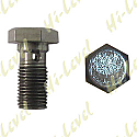 BANJO BOLT 10MM x 1.00MM SINGLE STAINLESS WITH 14MM HEX BOLT