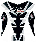 MOTO GP TANK PROTECTOR SPINE STYLE IN  BLACK & CARBON 
