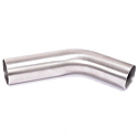 SPARK UNIVERSAL BENDED PIPE 30° DEGREE Ø 40MM STAINLESS STEEL