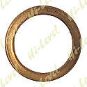 EXHAUST GASKET FLAT COPPER OD 39mm, ID 29mm, THICKNESS 4mm