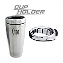 CIRO3D CUP HOLDER WITH PERCH MOUNT - CHROME