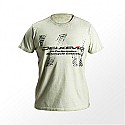 DELKEVIC Green Dirty Wash T-shirt 