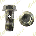 BANJO BOLT 10MM x 1.25MM SINGLE STAINLESS WITH HEX BOLT