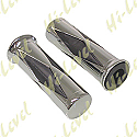 GRIPS DIAMOND CHROME WITH BLACK INLAY TO FIT 7/8" BARS