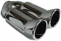 TAIL PIPE Twin Tailpipe Twin 3in DTM tails on Ywith rolled lip. Inlet min 2.0in. Length 11in  
