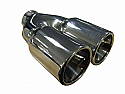TAIL PIPE Twin 3" Rolled in Tail Twin 3" Rolled in. 155mm total width, 230mm long, 58mm inlet   