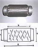 Flex Pipe Long (8 inch) 4.0 bore thats 200mm x 101.5mm bore