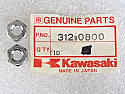  Kawasaki NOS NEW 312B0800 Nut 8mm (2) Z1 H1 H2 A1 A7 S1 S3 C2 KT KZ 