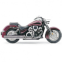 HONDA VTX1300N, HONDA VTX1300R, HONDA VTX1300S, HONDA VTX1300T 2002-2008 EXHAUST SYSTEM HOT ROD SPEEDSTER LONG 2 INTO 2 STRAIGHT-CUT TRIPLE-CHROME