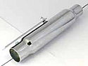 UNIVERSAL SILENCER SHORTY WITH MOUNTING (R/L) LENGTH - 30cm/ 12"