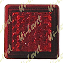 STICK-ON REFLECTOR RED SQUARE 20MM x 20MM