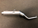 HONDA XLR125, R (JD16) 1997-02 Predator Road Exhaust Silencer with removable baffle in S/Steel