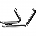 HARLEY DAVIDSON FXST, FLST COMPLETE EXHAUST SYSTEM BANDIT 2-INTO-2 STAINLESS STEEL CHROME