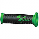 COMPETITION BAR GRIPS MOTO GP GREEN/BLACK  (PAIR) 