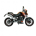 KTM DUKE 125, KTM DUKE 125 ABS, KTM DUKE 200, KTM DUKE 200 ABS 2011-2015 GP-STYLE MUFFLER STAINLESS STEEL HIGH-UP