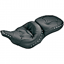 HARLEY DAVIDSON FLHT, FLTR SEAT ONE-PIECE ULTRA TOURING REGAL PILLOW TOP 2-UP WITH CHROME STUDS