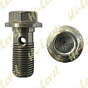 BANJO BOLT 10MM x 1.00MM SINGLE STAINLESS WITH 12MM HEX BOLT