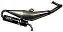 Viper Scooter Silencer VIP 379 IN MILD STEEL SMOKED VARNISH FINISH