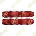FORK GAITORS LARGE RED 340mm LONG TOP 40mm BOTTOM 60mm (PAIR)