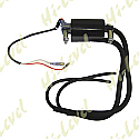 IGNITION COIL 6V POINTS TWIN LEAD 2 WIRES (90MM)
