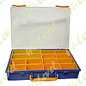 PLASTIC CONTAINER, TRAY 14 COMPARTMENTS 340MM x 250MM