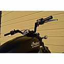 INDIAN SCOUT 69 ABS, INDIAN SCOUT 69 ABS BOBBER, INDIAN SCOUT 60 ABS SIXTY 2015-2018 TRASK HANDLEBAR V-LINE 1-1/4" STEEL BLACK